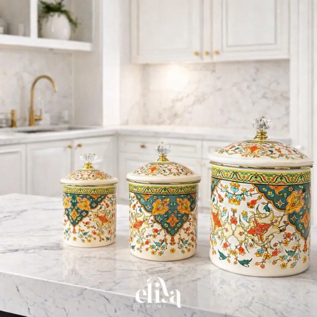 Metal Sugar Bowl Set (3 Pieces)