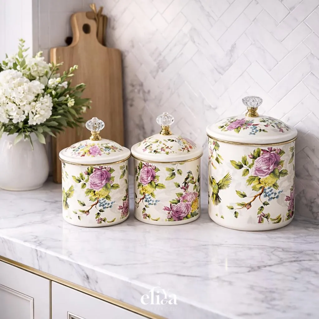 Metal Sugar Bowl Set (3 Pieces)