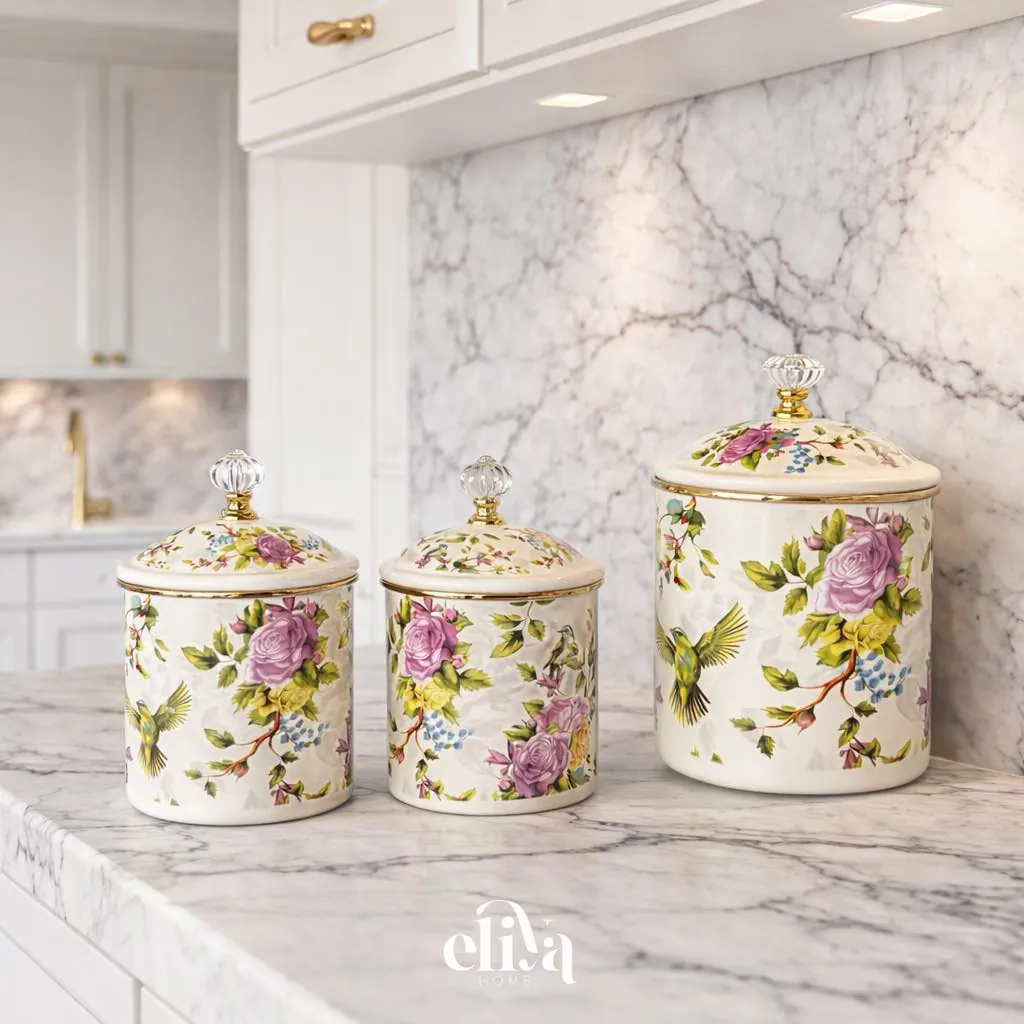 Metal Sugar Bowl Set (3 Pieces)
