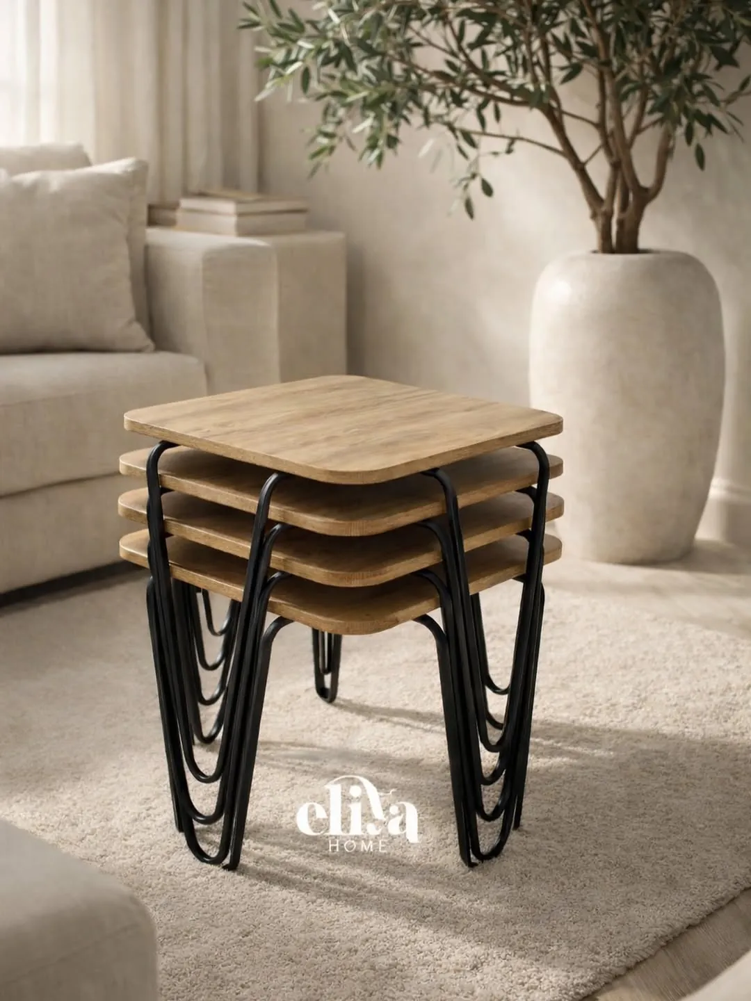Square Four-Piece Table Set