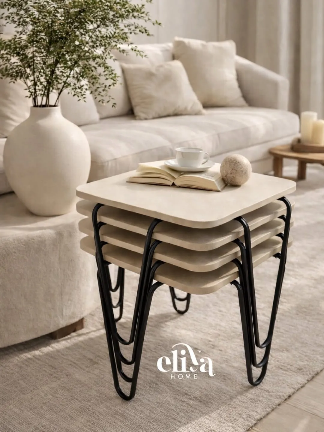 Luxury Square Table Set (4 Pieces)