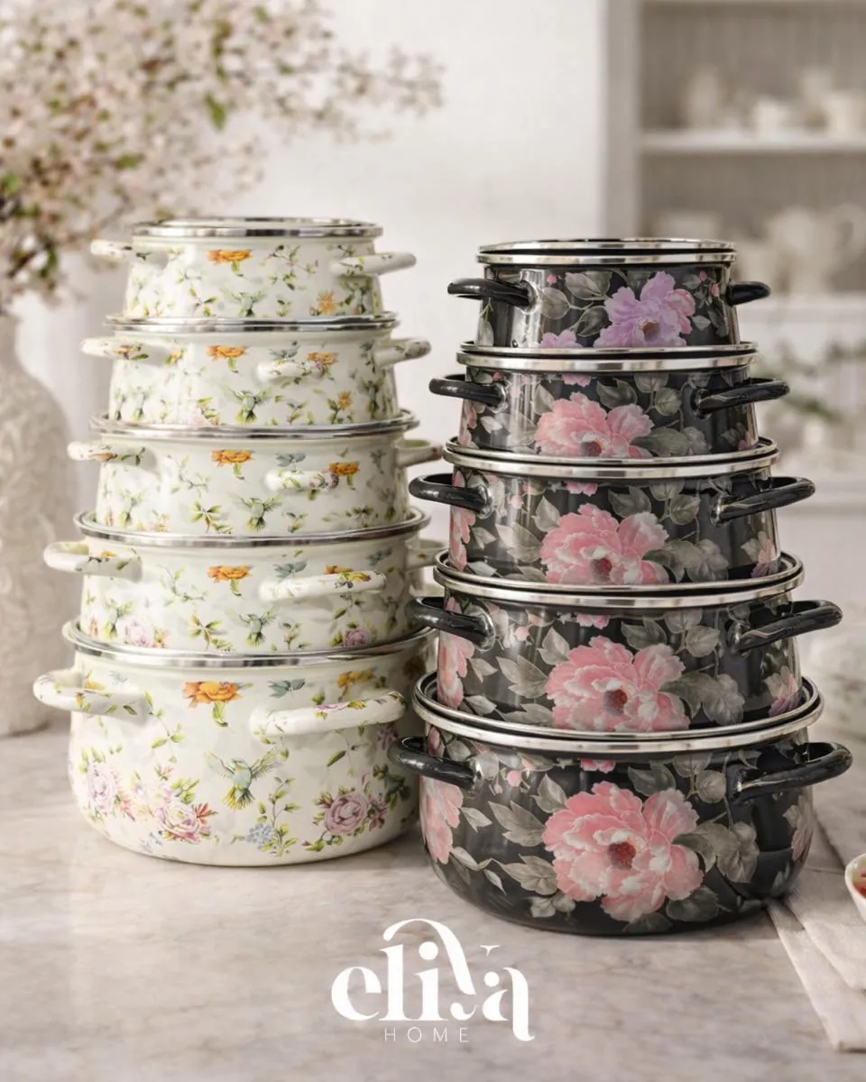 5-Piece Heavy Duty Metal Pot Set