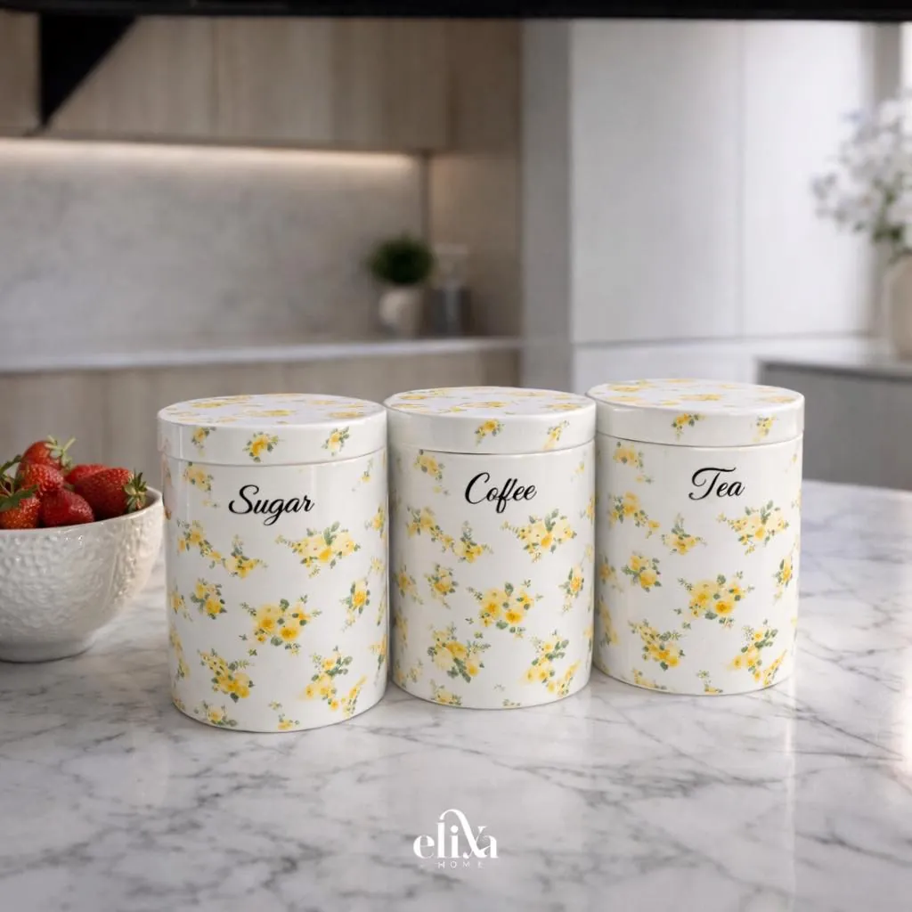 Luxury Triple Porcelain Sugar Bowl Set