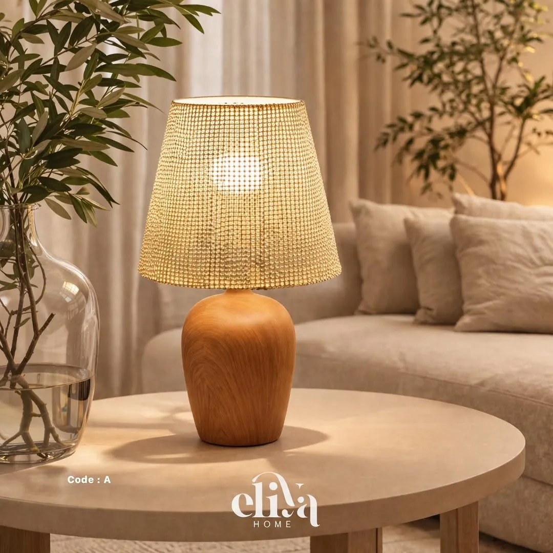 Bamboo and Rattan Table Lamp
