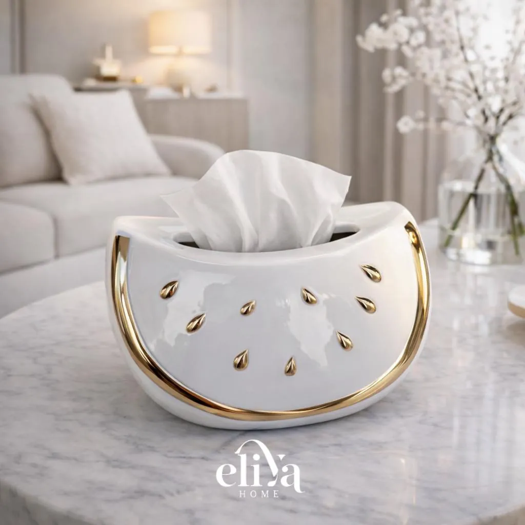 Elegant Wooden Tissue Holder