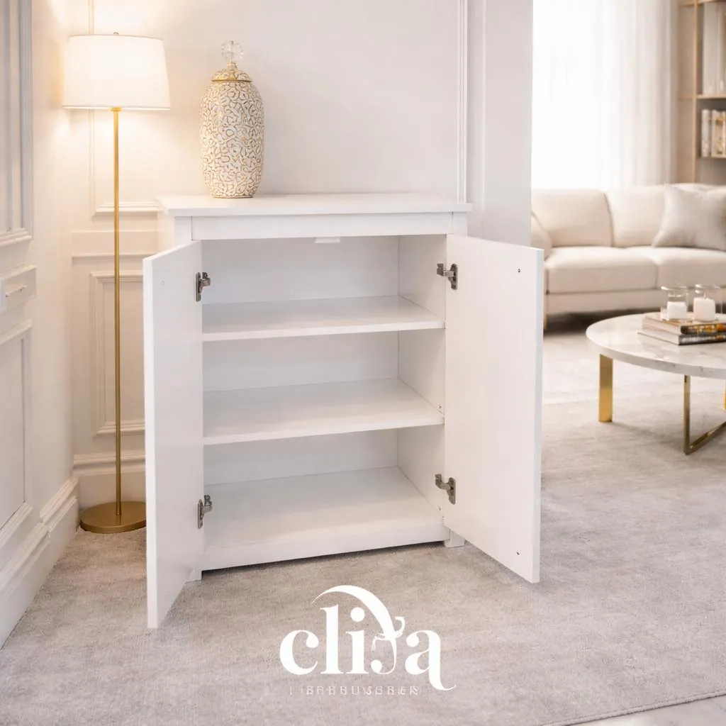 Elegant 3-Tier Wooden Shoe Rack