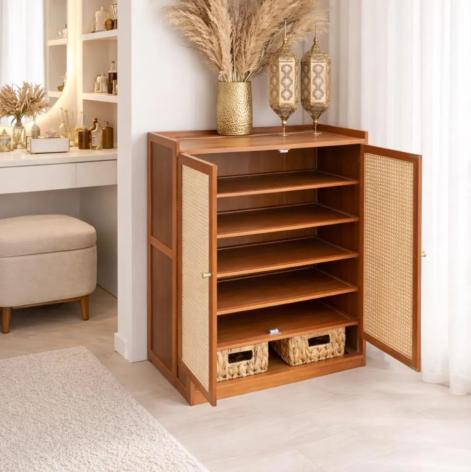 Bamboo Shoe Rack