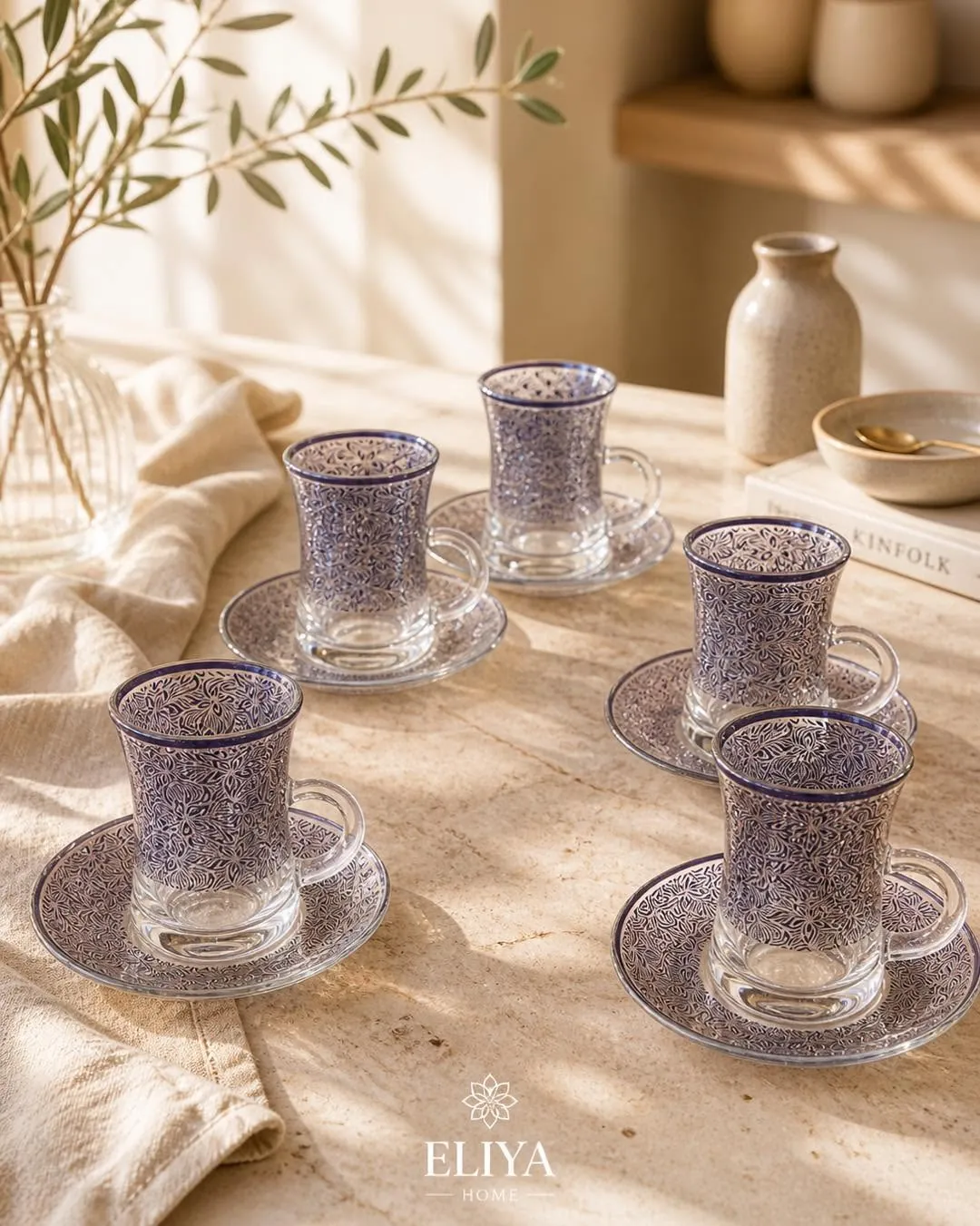Elegant Tea Glass Set