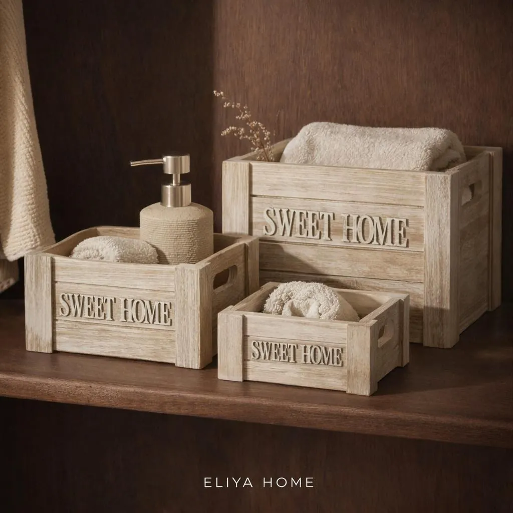 Elegant Wooden Triple Box Set
