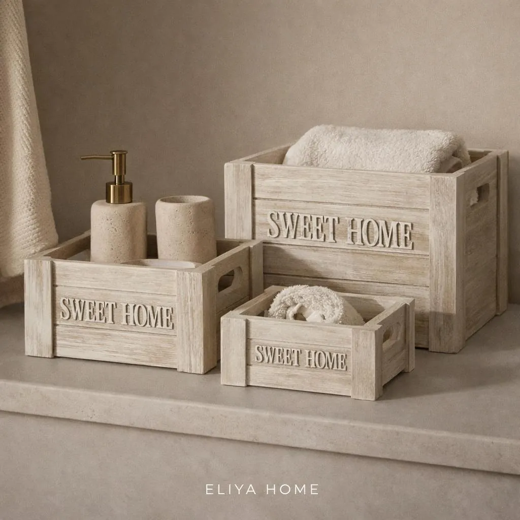 Elegant Wooden Triple Box Set