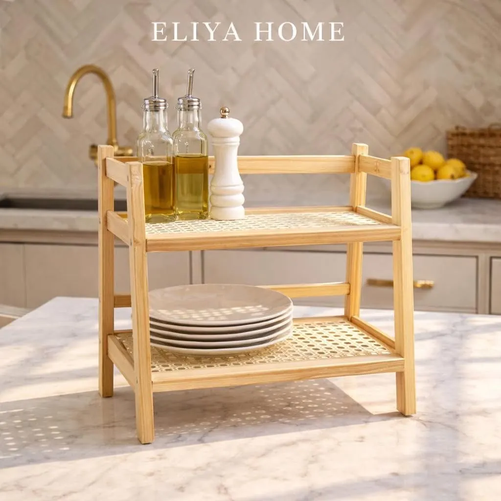 Bamboo Wooden Kitchen Spice Stand