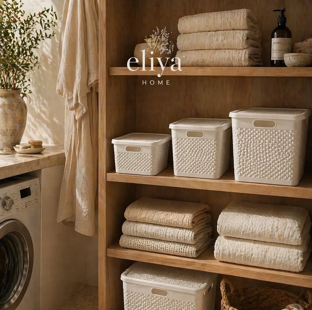 Three-Piece Reinforced Plastic Basket Set