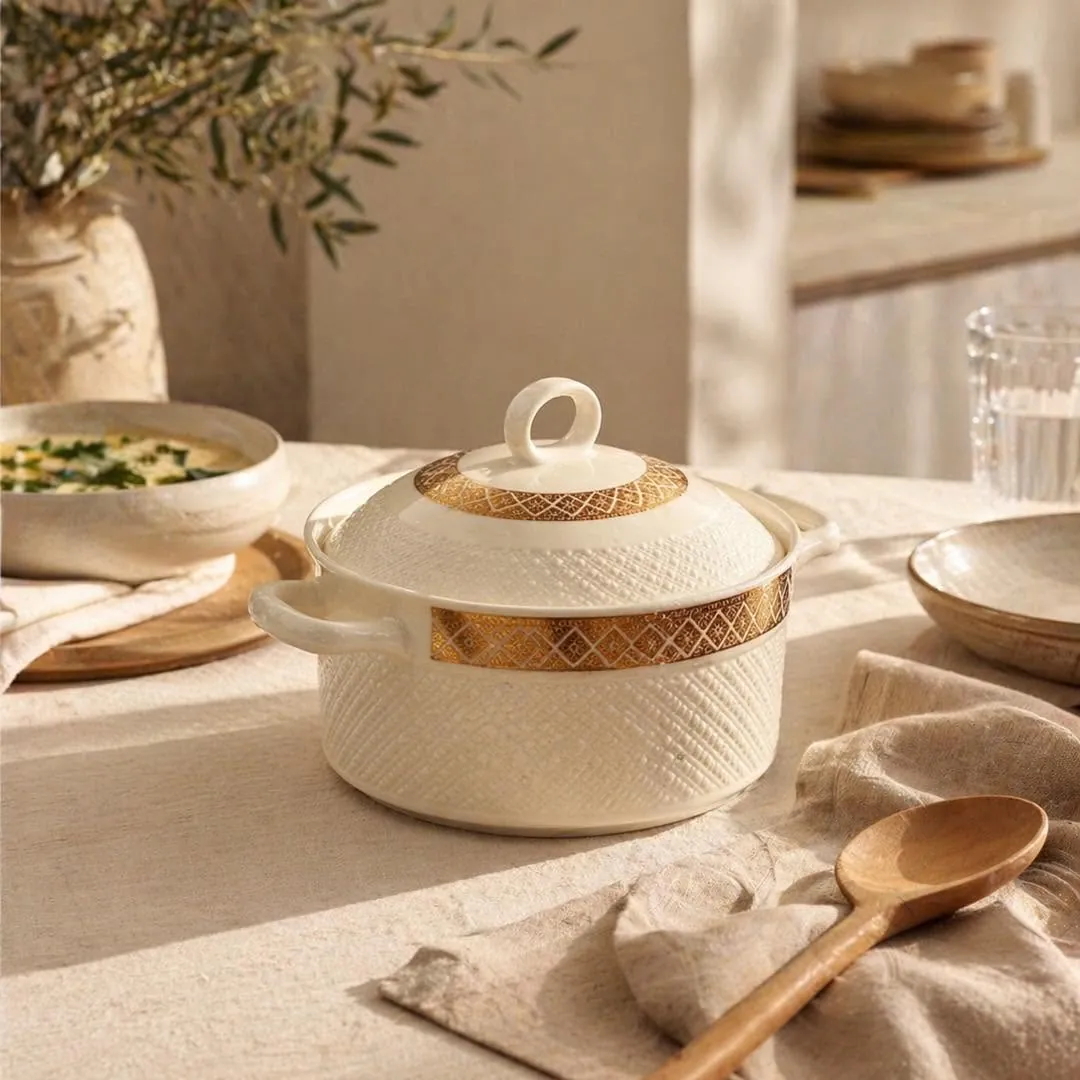 Three-Piece Pyrex Heat-Resistant Pot Set