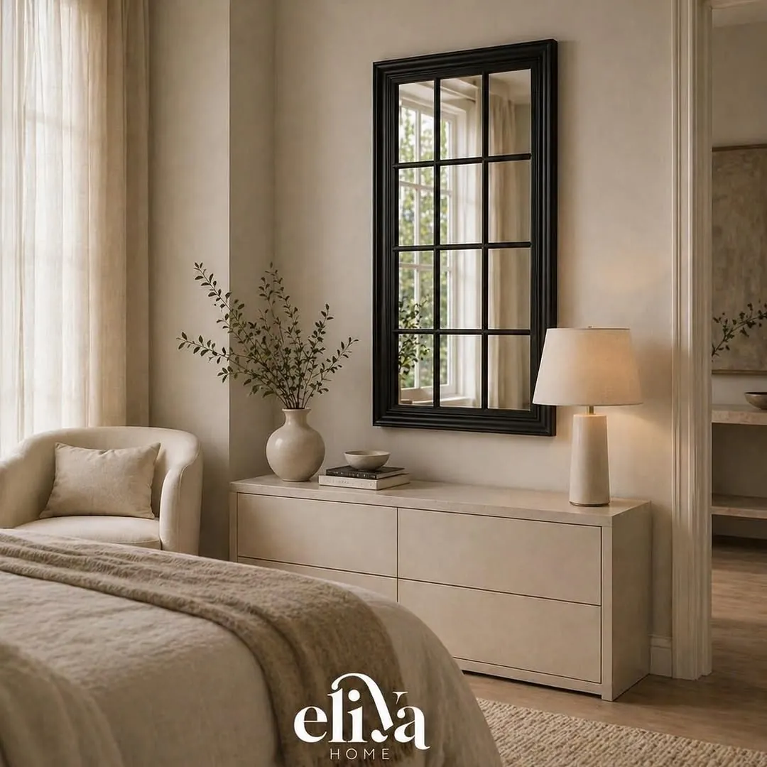 Elegant Rectangular Window-Style Mirror