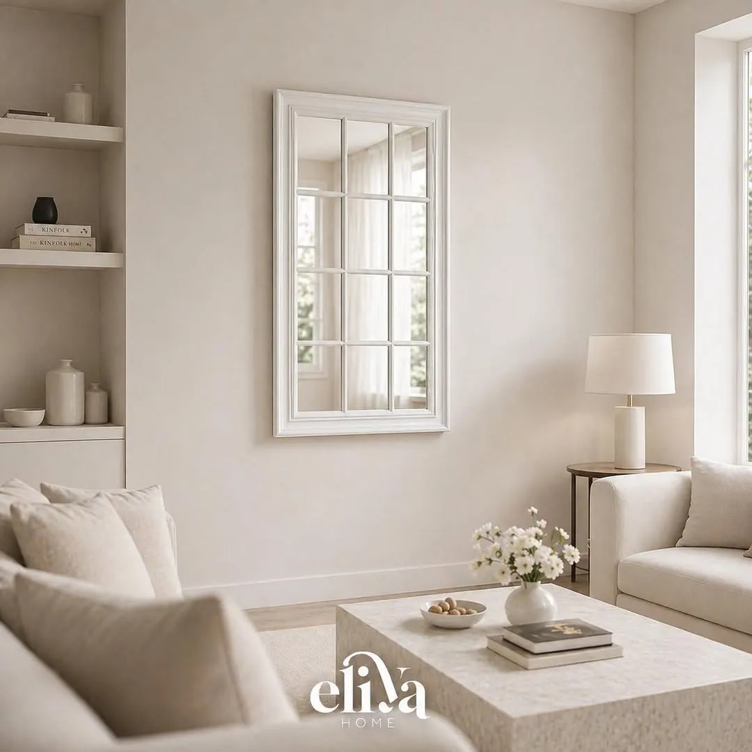 Elegant Rectangular Window-Style Mirror