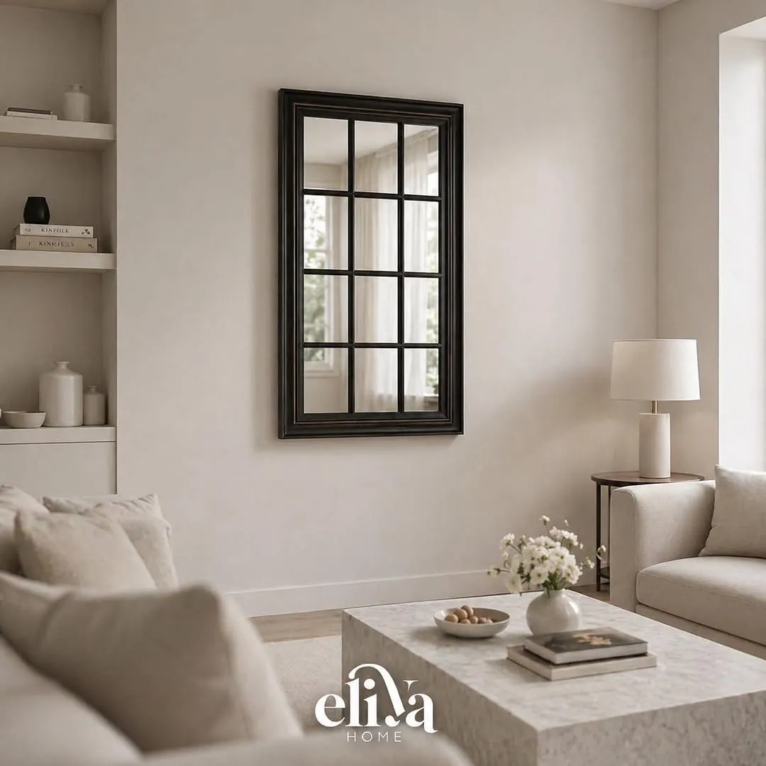 Elegant Rectangular Window-Style Mirror
