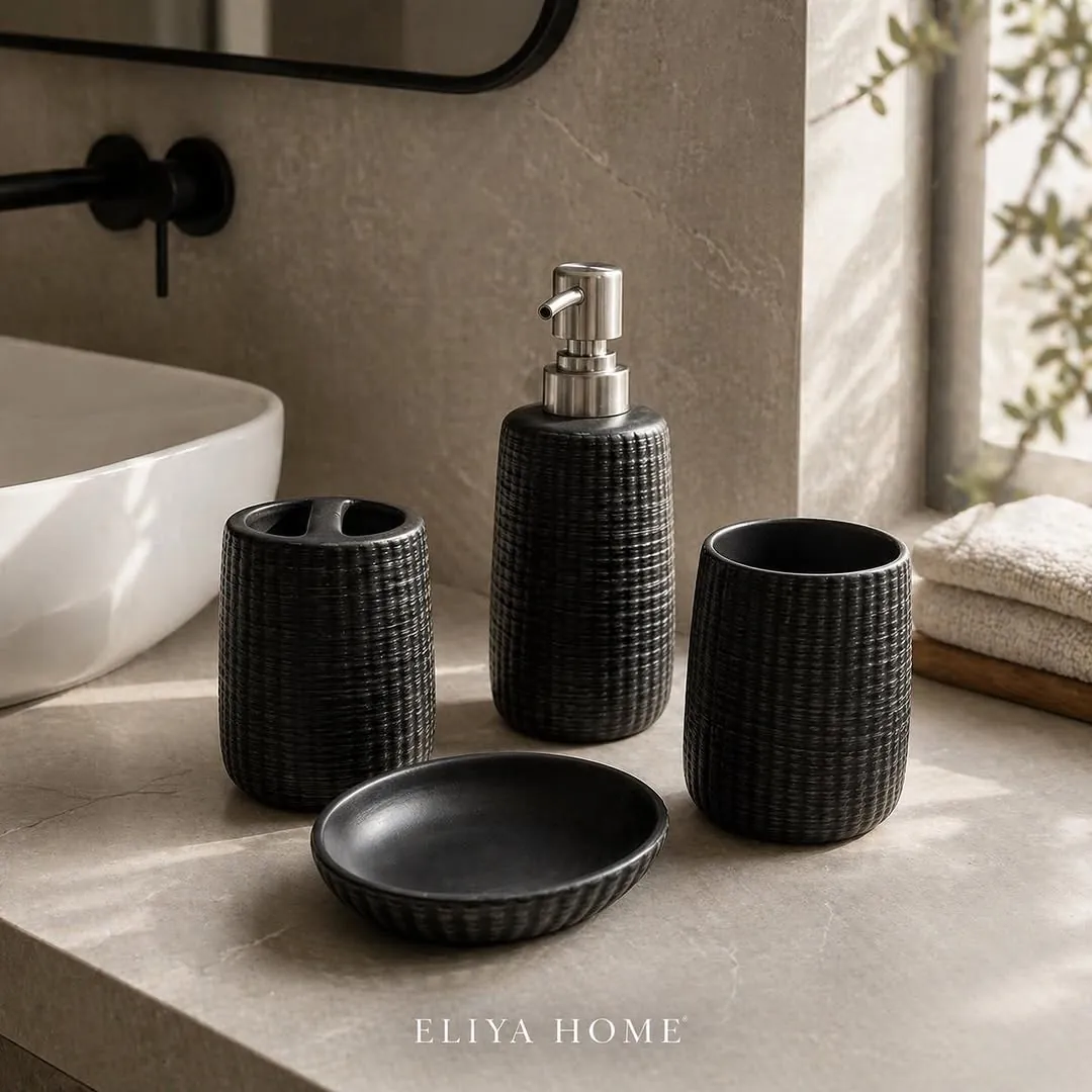 Elegant Marble Ceramic Set