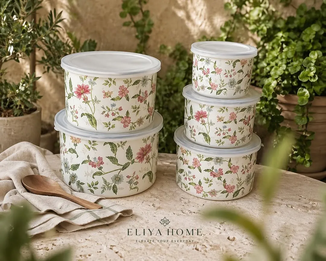 Ginko 5-Piece Metal Container Set