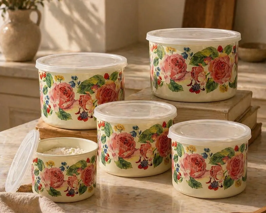 Ginko 5-Piece Metal Container Set