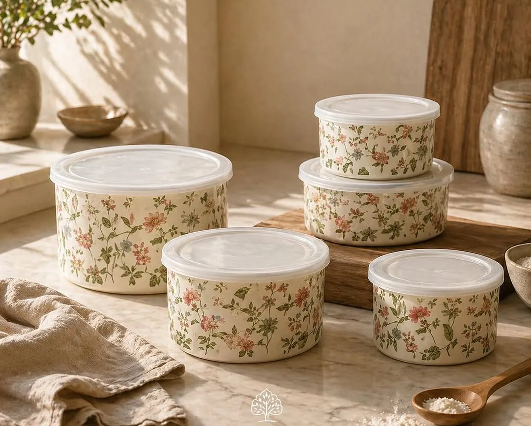 Ginko 5-Piece Metal Container Set