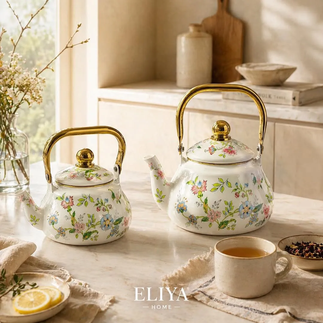 Ginko Metal Kettle and Teapot Set