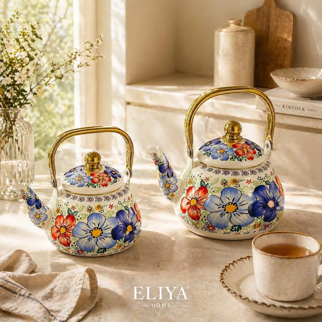 Ginko Metal Kettle and Teapot Set
