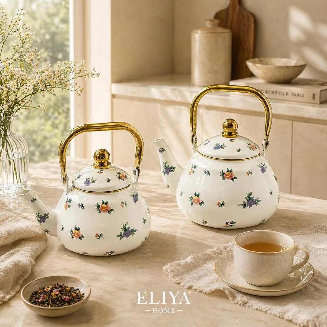 Ginko Metal Kettle and Teapot Set