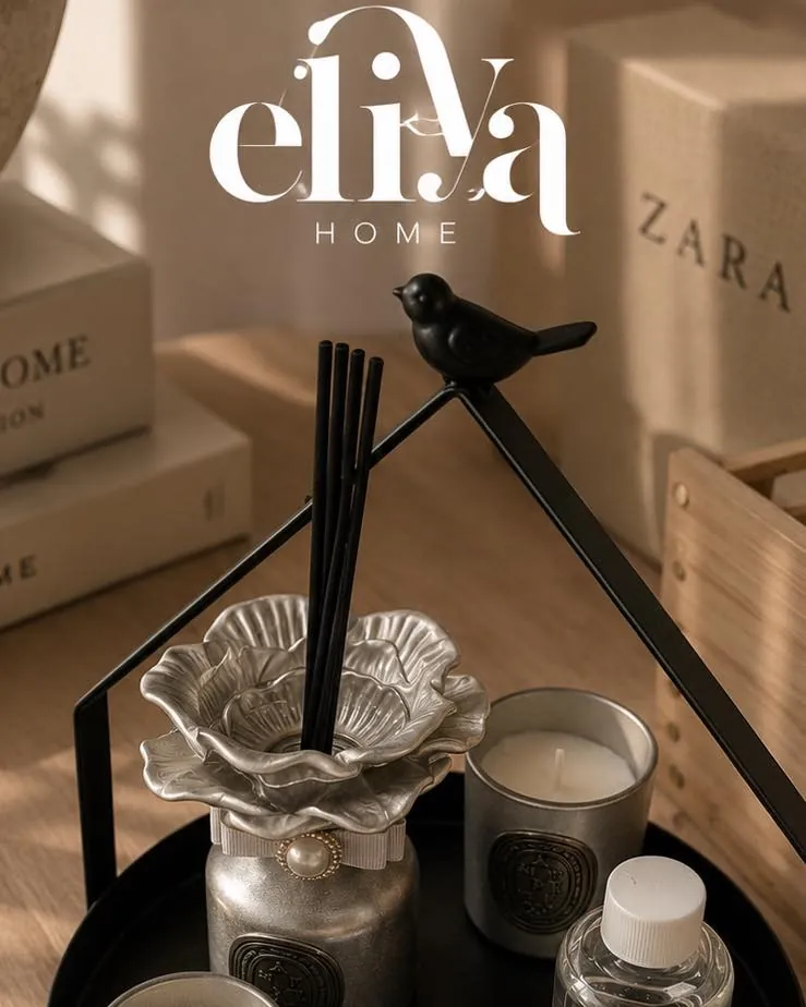 Metal Chinese Set with Scented Candles