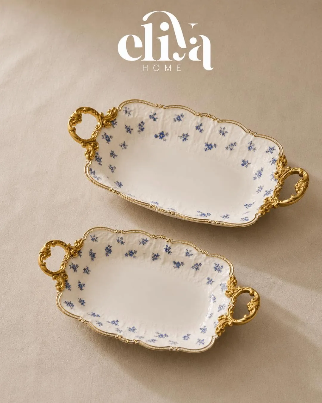 Classic European Style Serving Plates