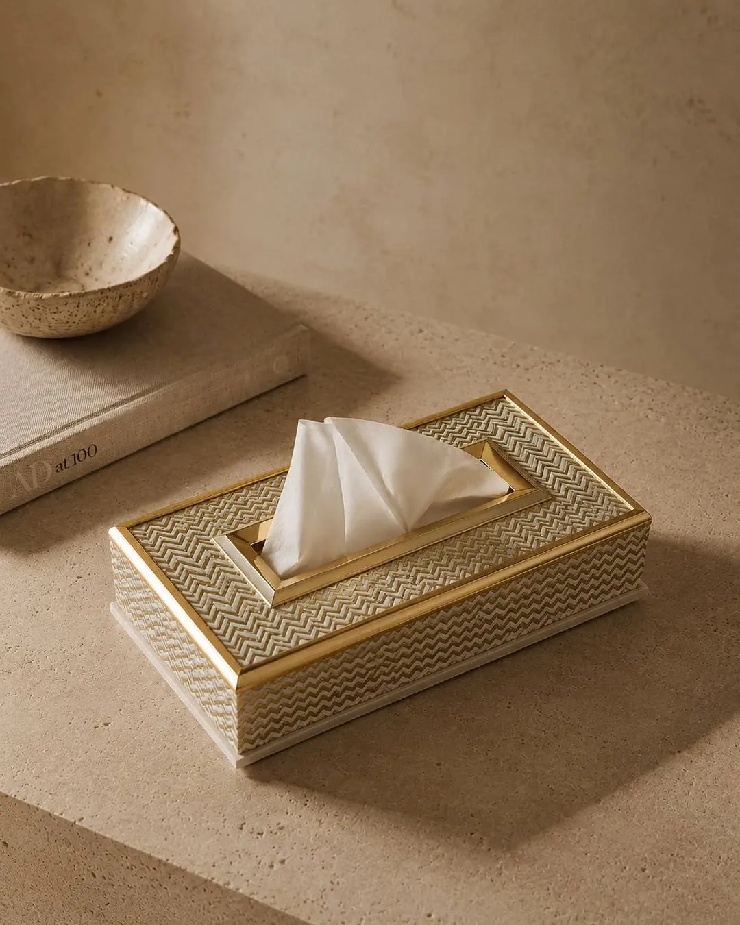 Porcelain Plastic Tissue Box