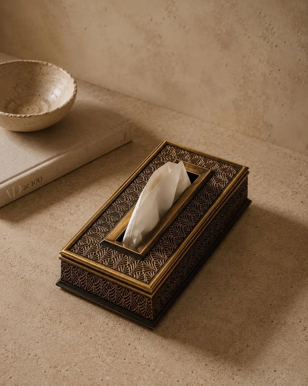 Porcelain Plastic Tissue Box