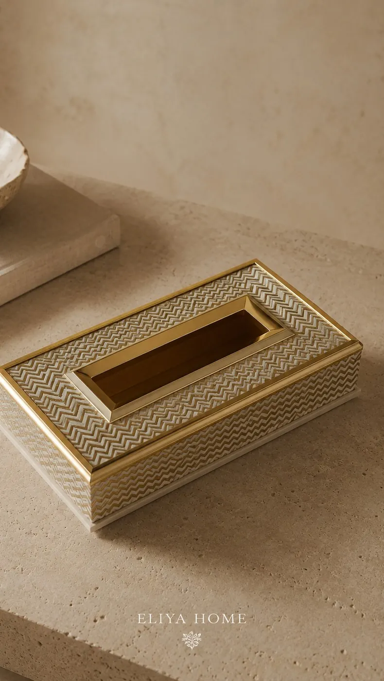 Porcelain Plastic Tissue Box
