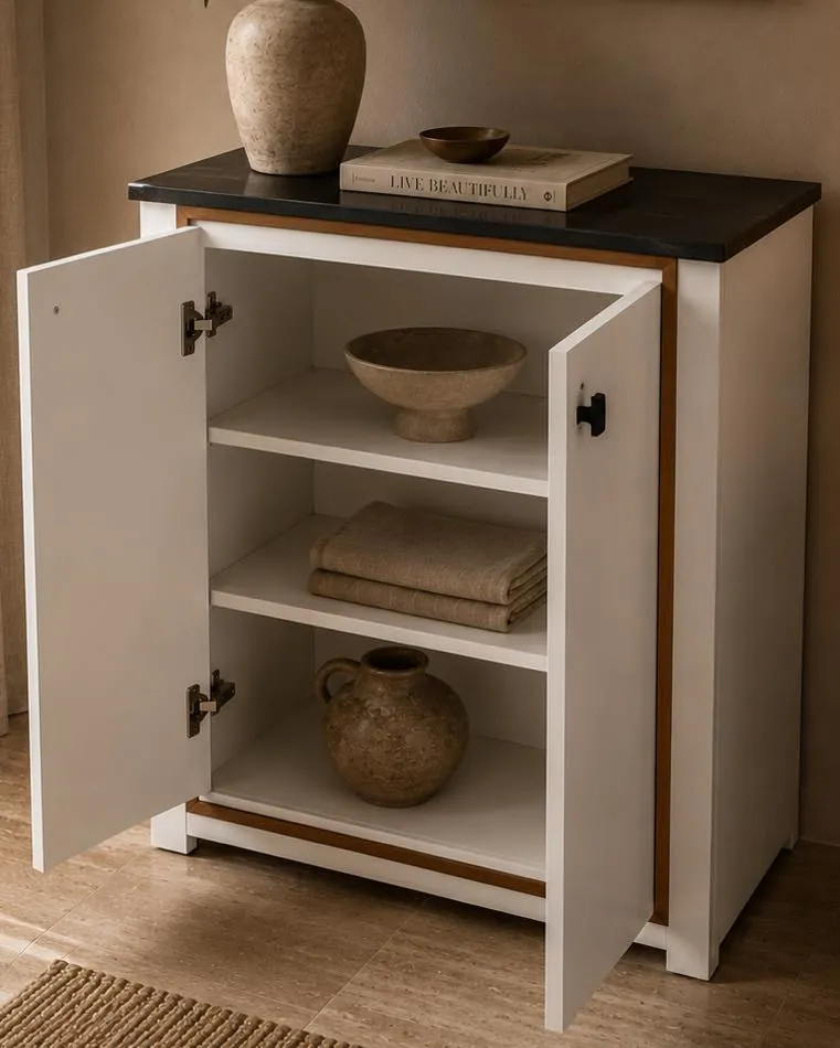 Elegant 3-Tier Wooden Shoe Rack