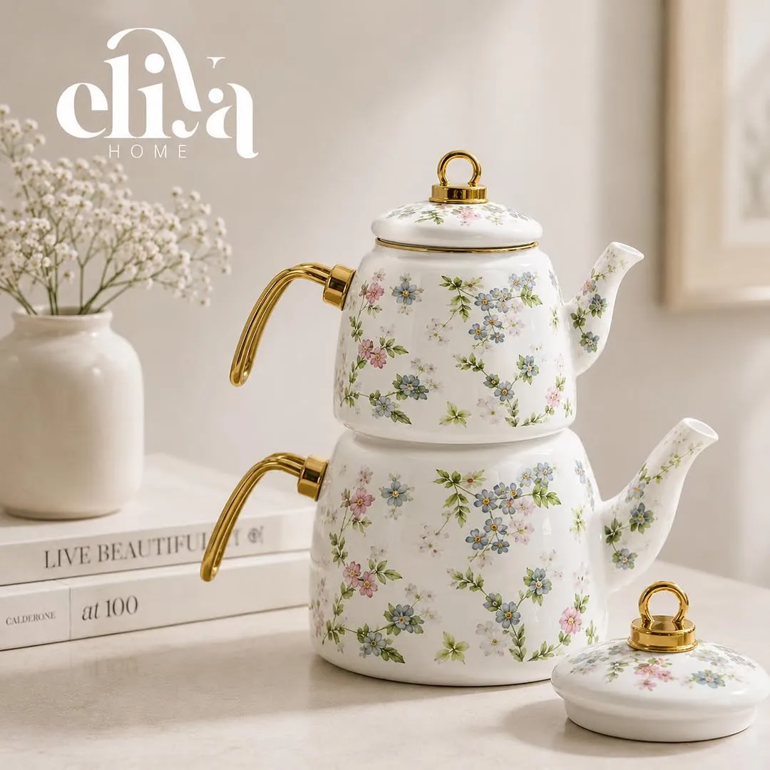 Ginko Metal Kettle and Teapot Set