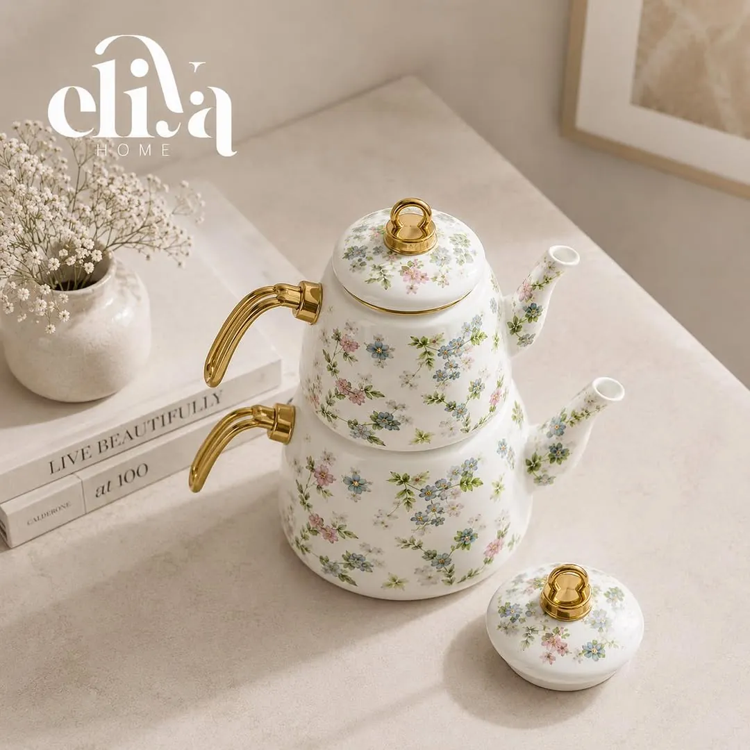 Ginko Metal Kettle and Teapot Set