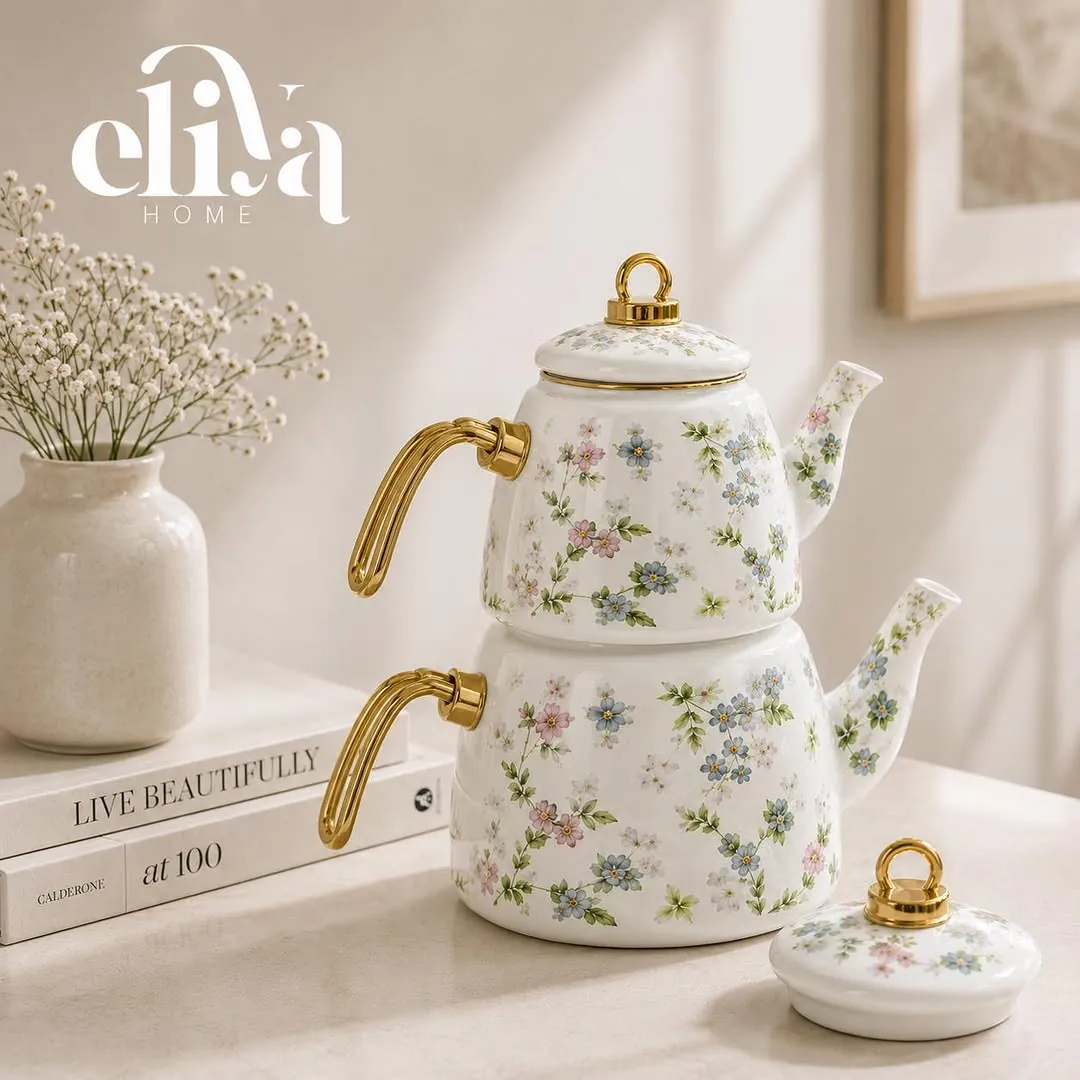 Ginko Metal Kettle and Teapot Set