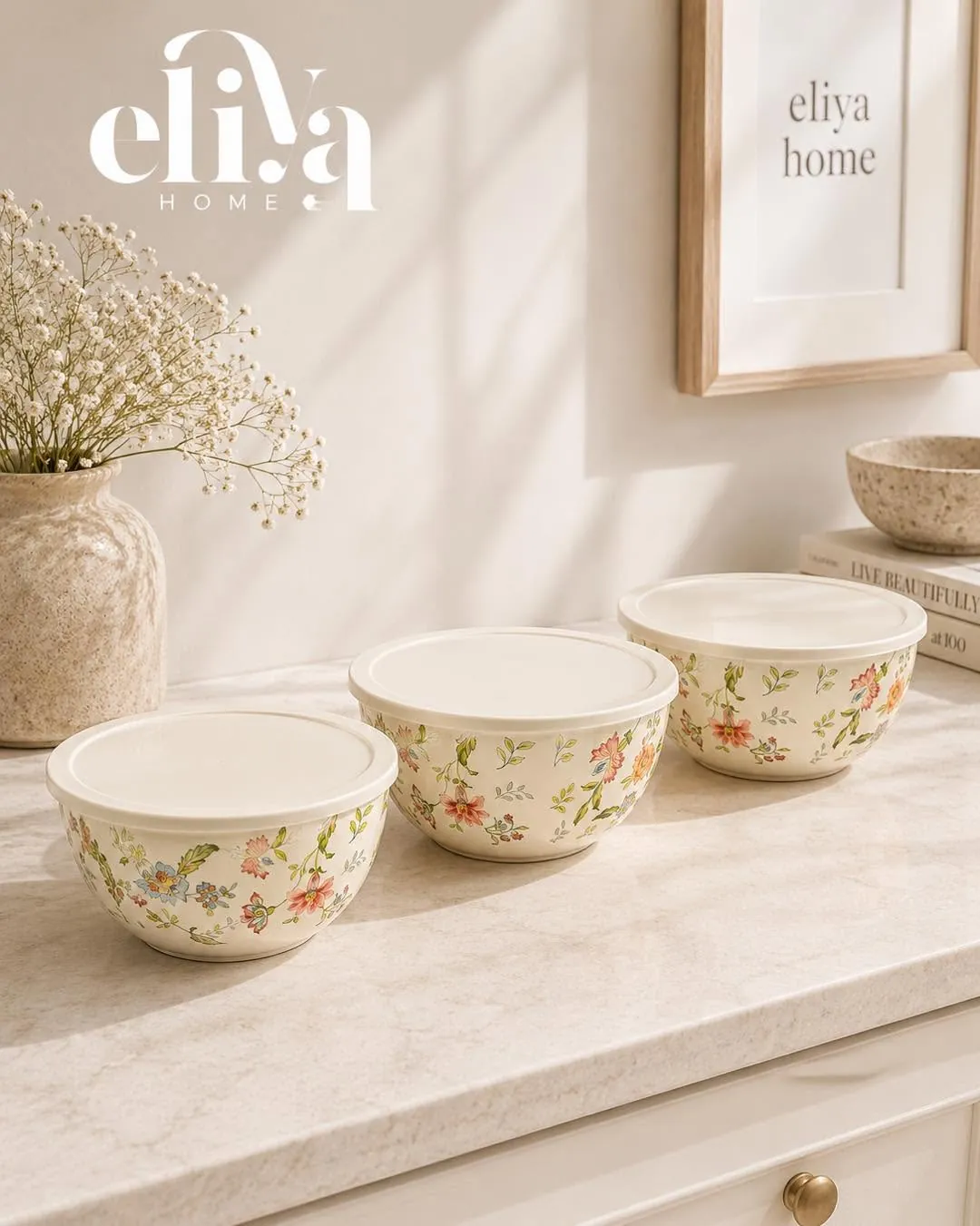 Ginko Metal Container Set with Plastic Lids