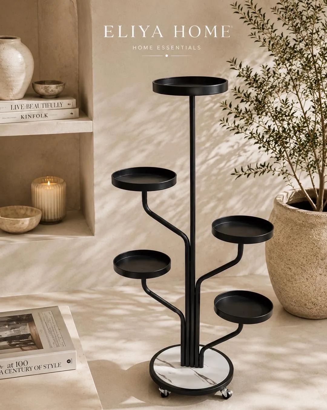 Circular Iron Plant Stand