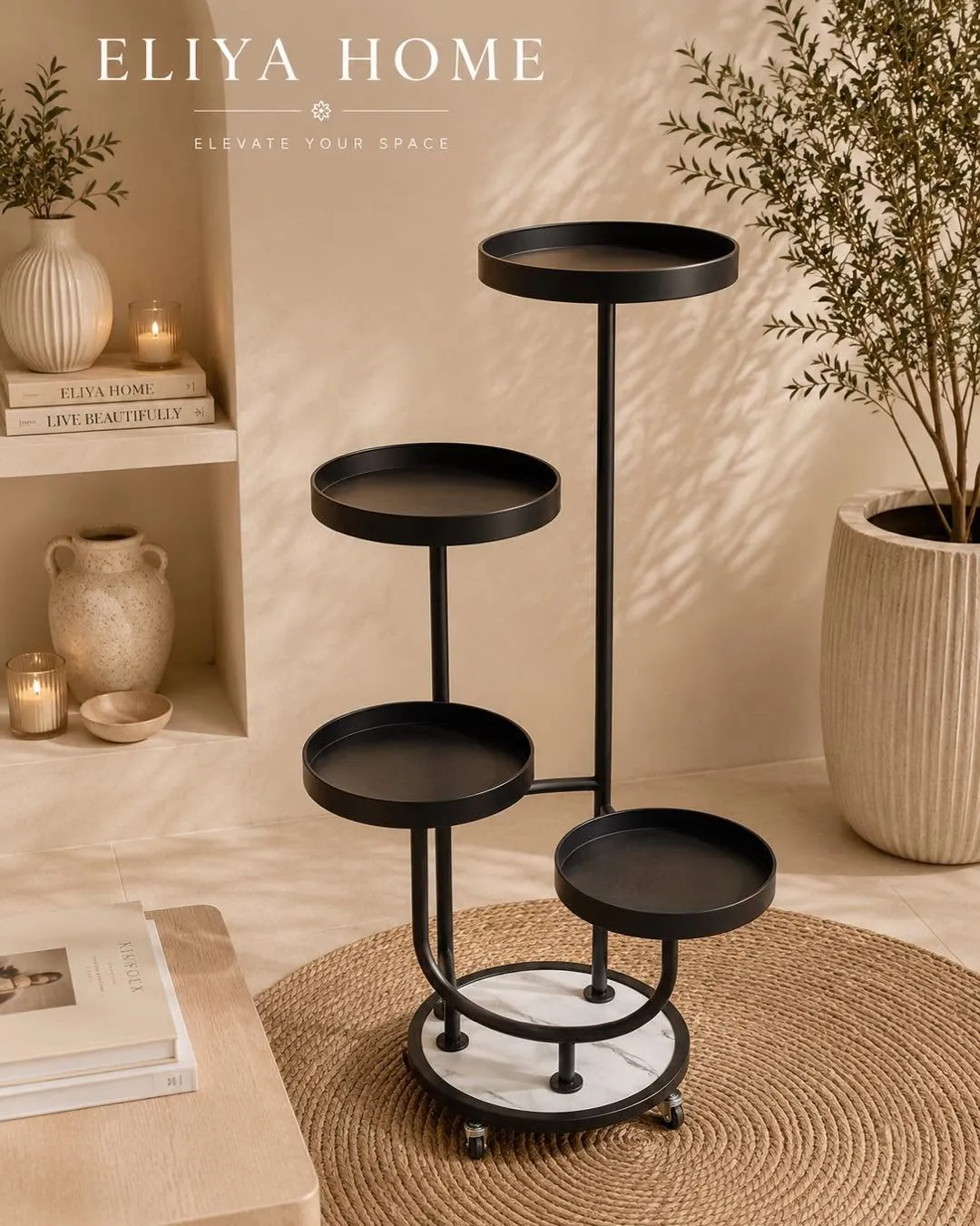 Circular Iron Plant Stand