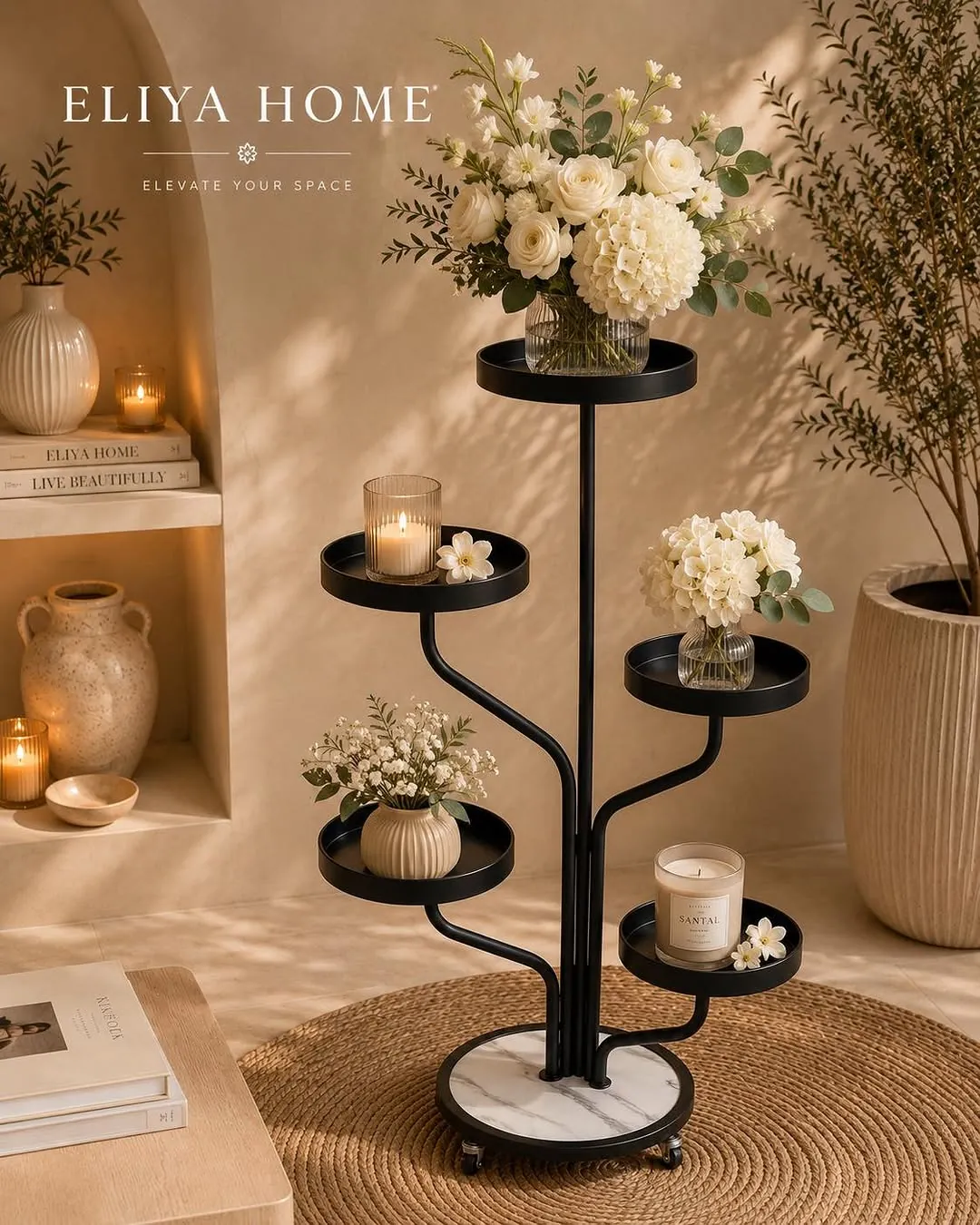 Circular Iron Plant Stand