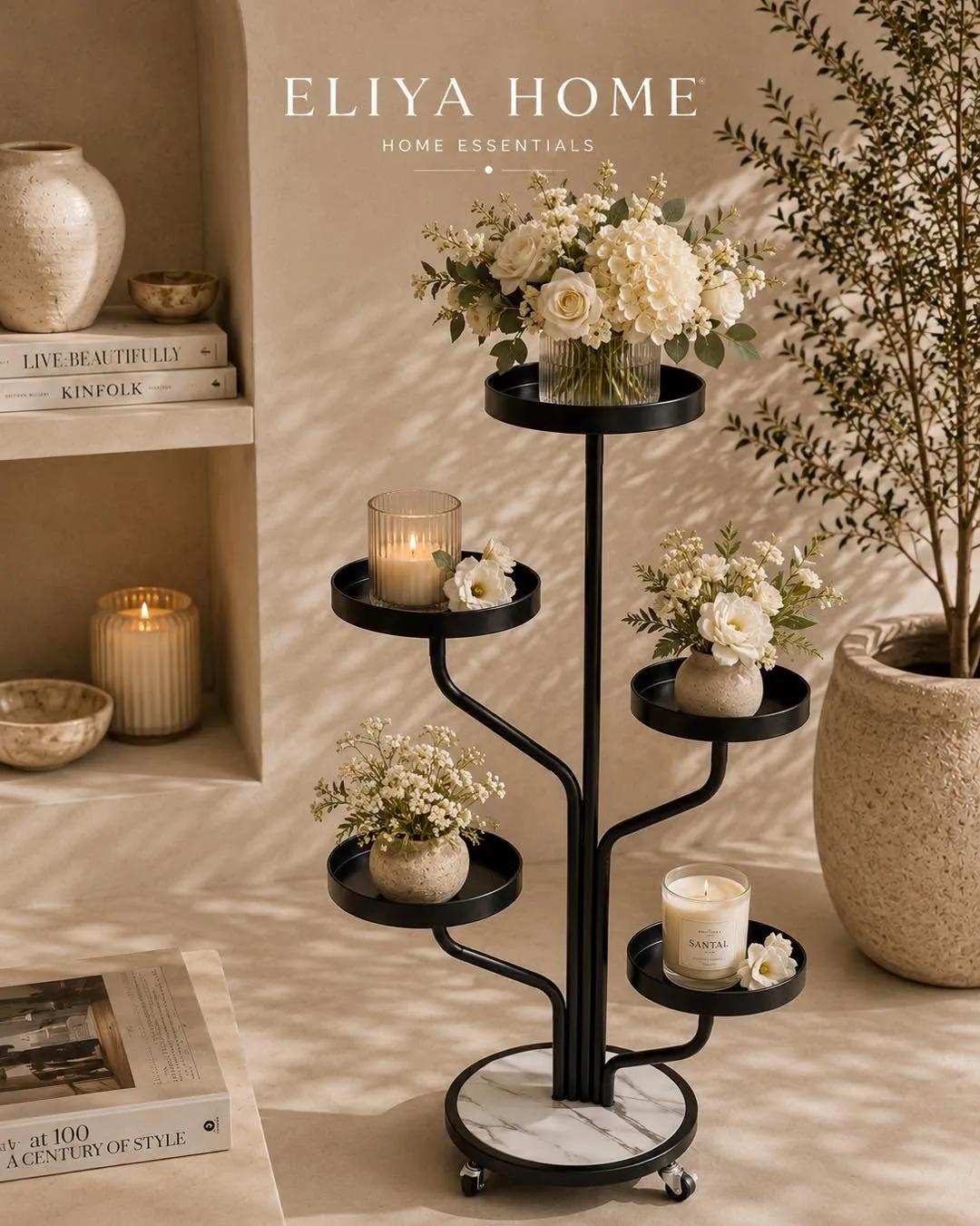 Circular Iron Plant Stand