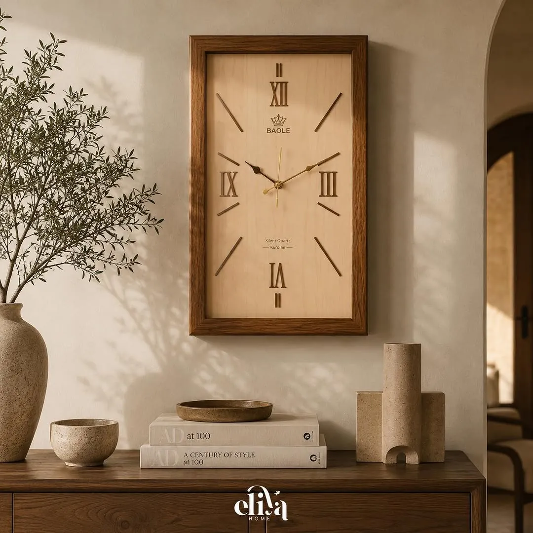 Handmade Natural Wood Floor Clock
