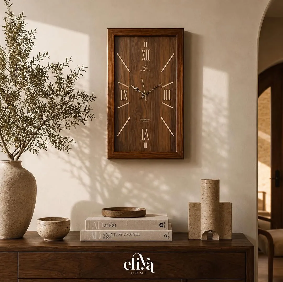 Handmade Natural Wood Floor Clock