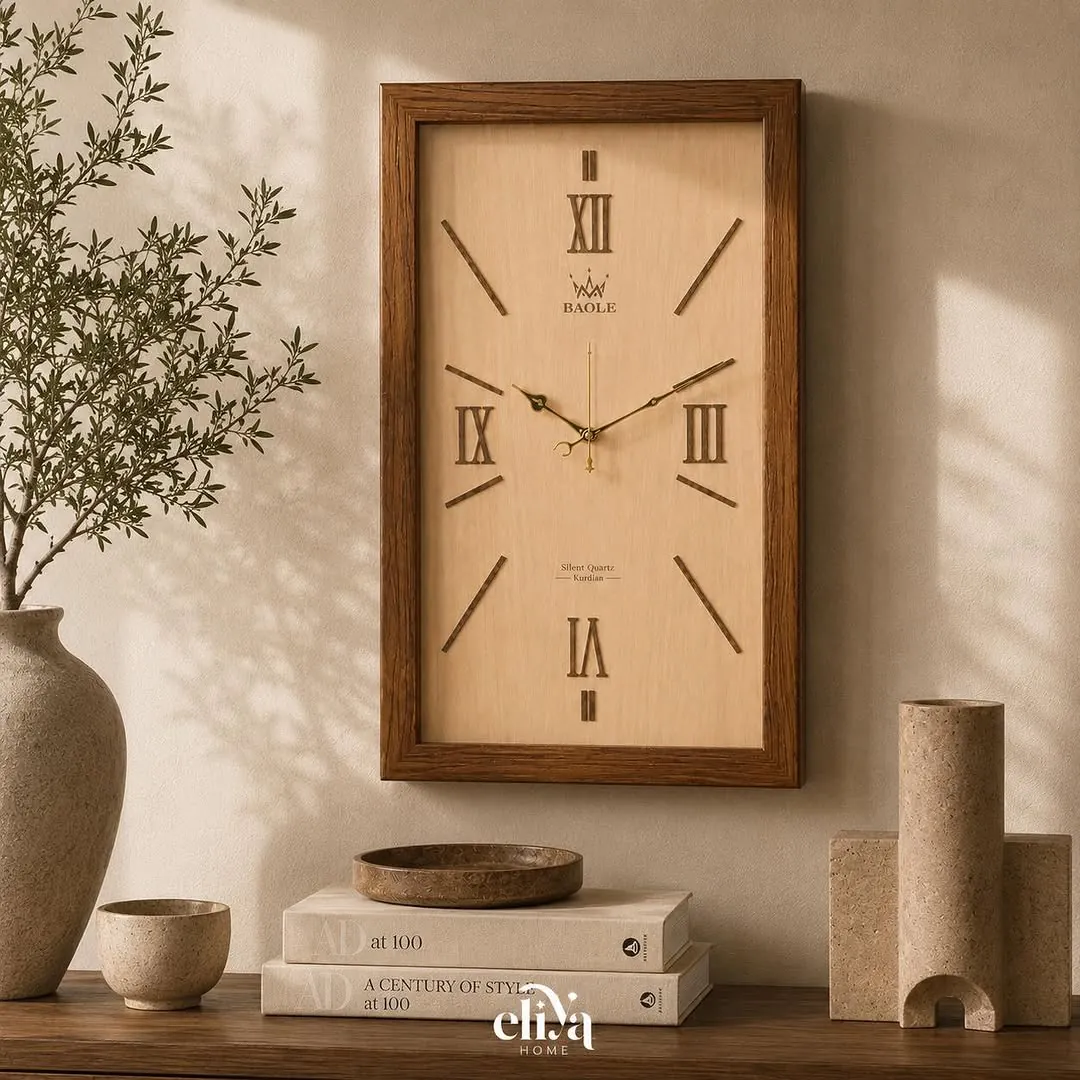 Handmade Natural Wood Floor Clock