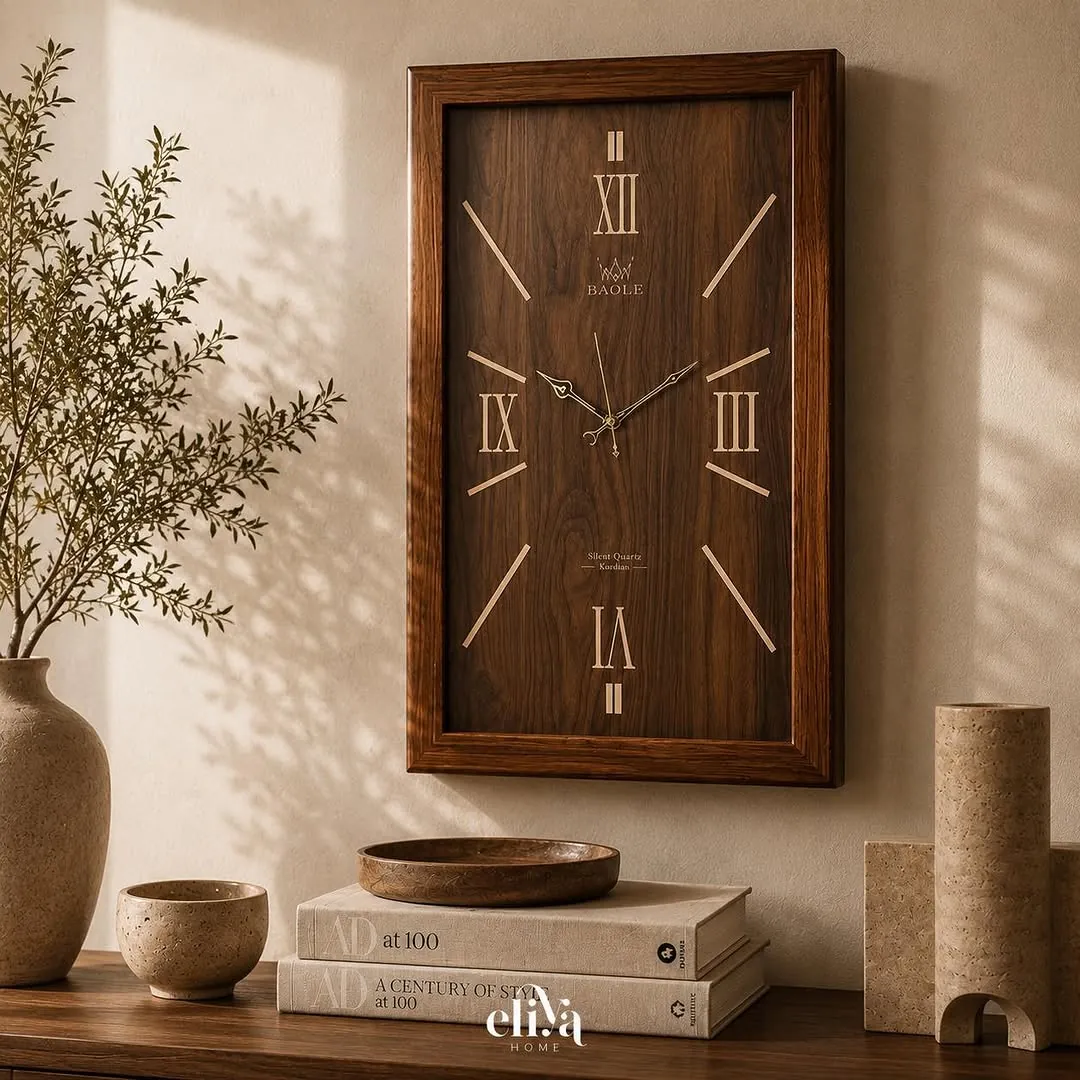 Handmade Natural Wood Floor Clock