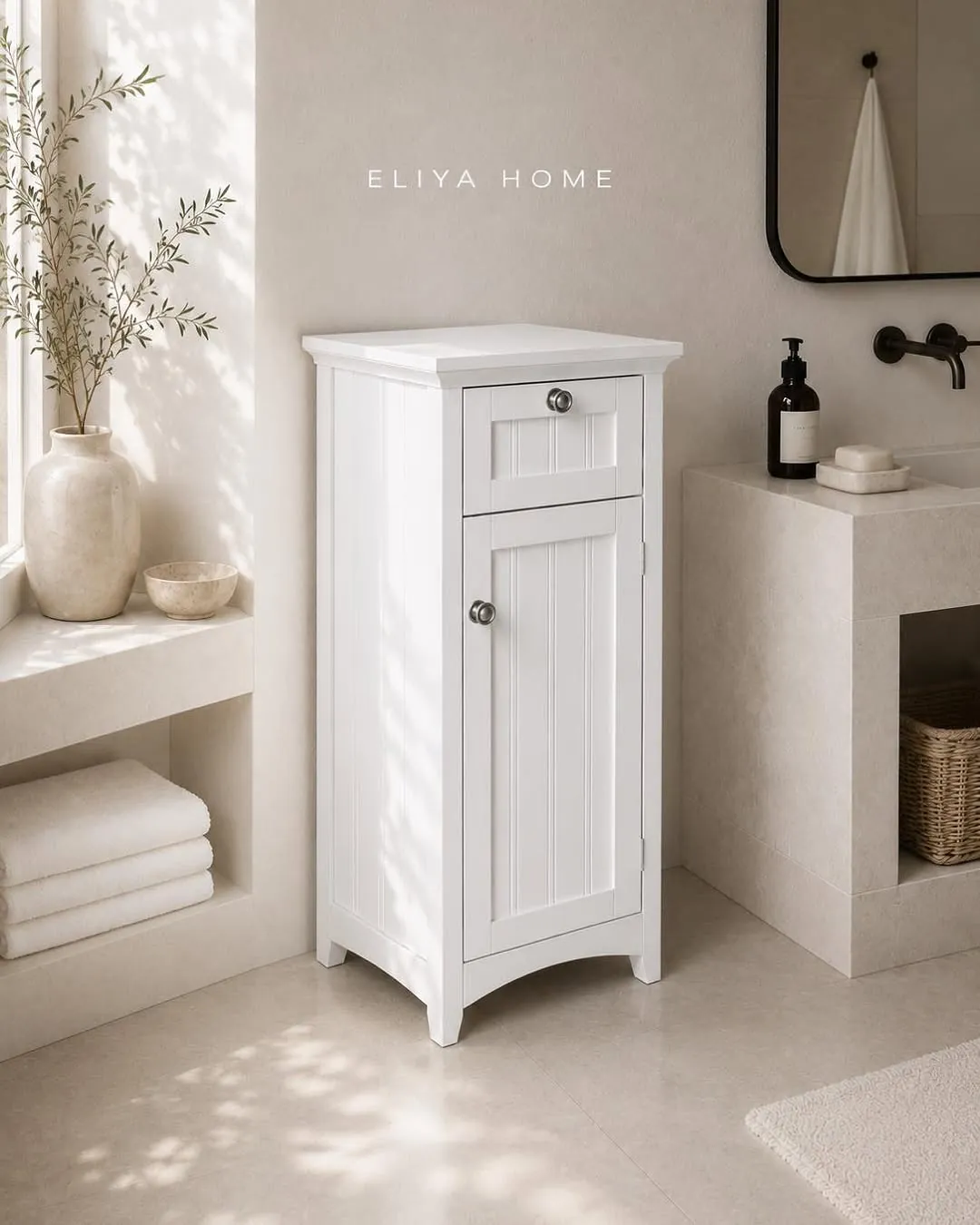 Drawer and Door Nightstand - Code 136