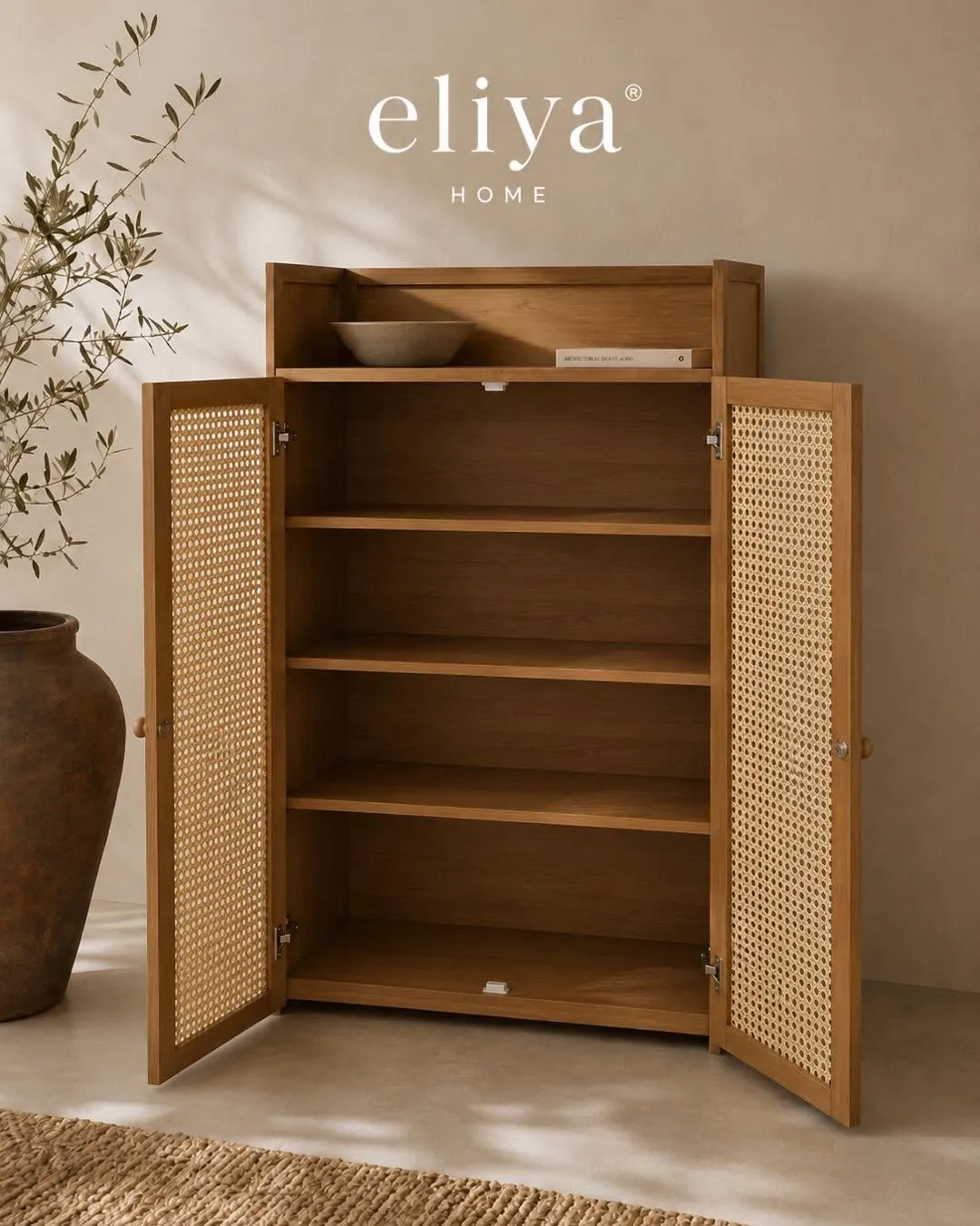 Bamboo Wood Shoe Rack