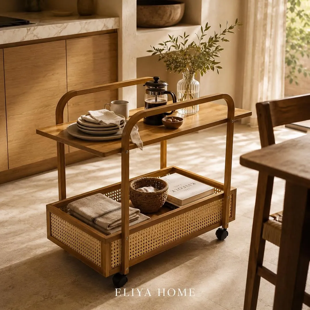 Elegant Wooden Arubah Shelf