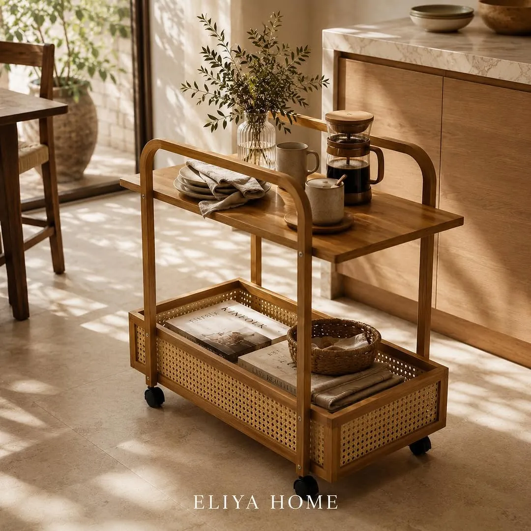Elegant Wooden Arubah Shelf