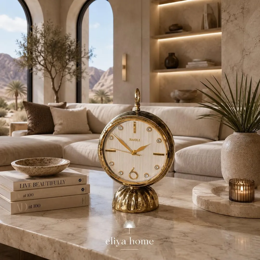 2 in 1 Luxury Clock and Mirror